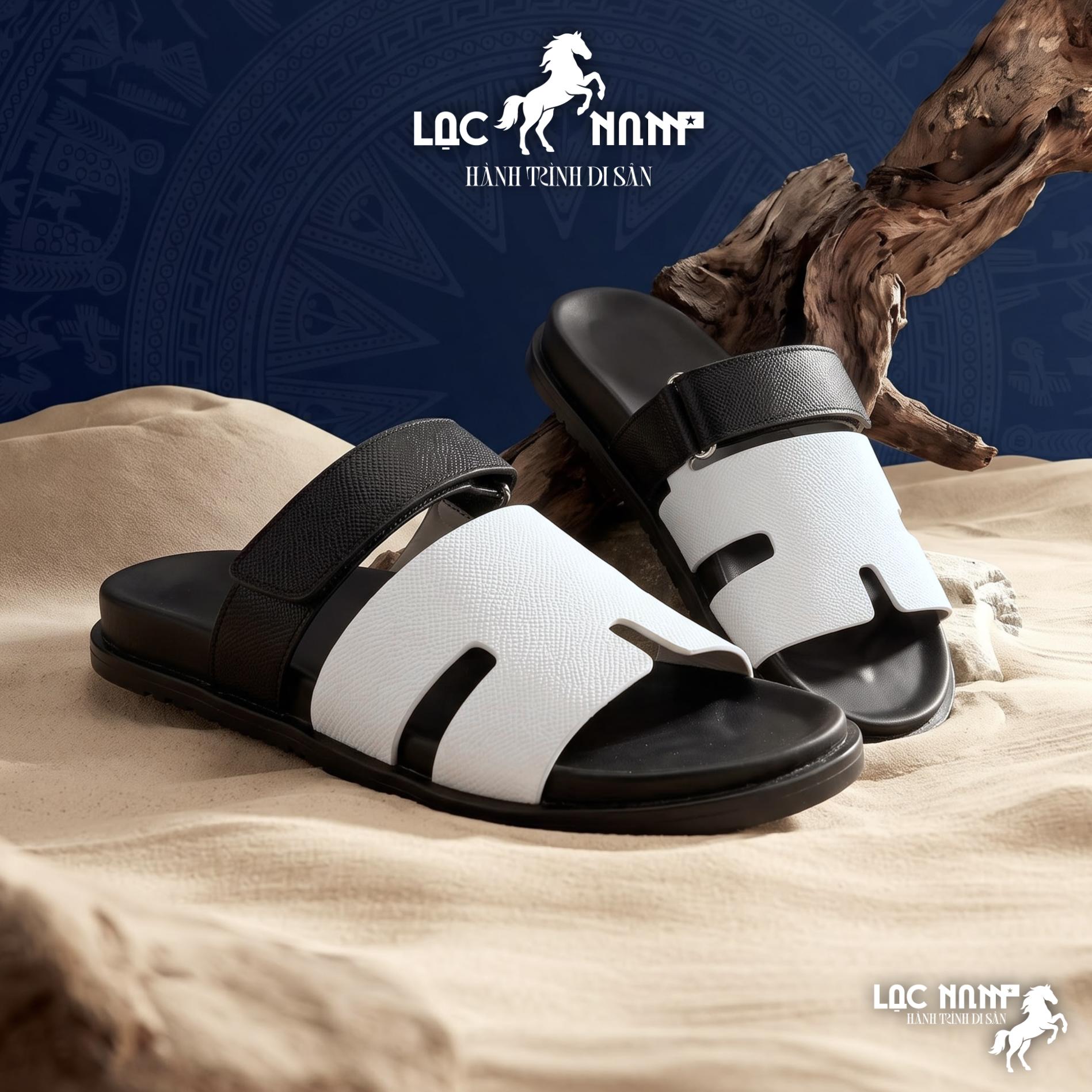 [Premium] Dép Lạc Nam Legacy Sandal Élite Màu Trắng Đen Classic Cổ Điển Tôn Trọng, Dép Đi Biển Cho Nam Nữ