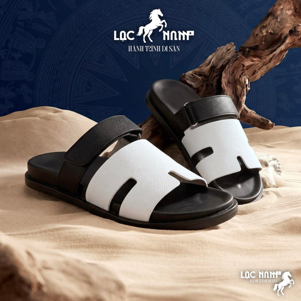 [Premium] Dép Lạc Nam Legacy Sandal Élite Màu Trắng Đen Classic Cổ Điển Tôn Trọng, Dép Đi Biển Cho Nam Nữ