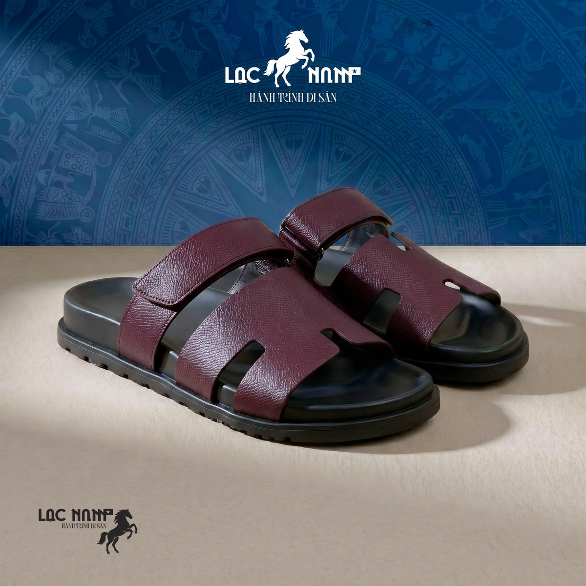 [Premium] Dép Lạc Nam Legacy Sandal Élite Màu Đen Classic Cổ Điển Tôn Trọng, Dép Nam Đi Biển
