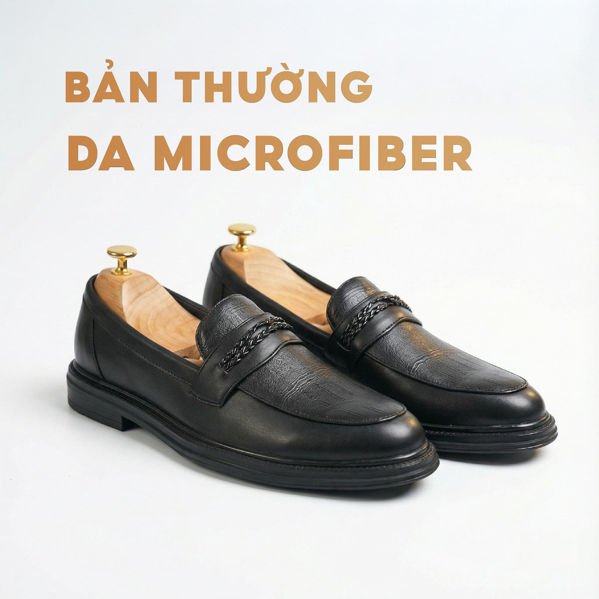 Giày Loafer Nam Lạc Nam Signature Chữ Thập Tăng Chiều Cao 4,5cm