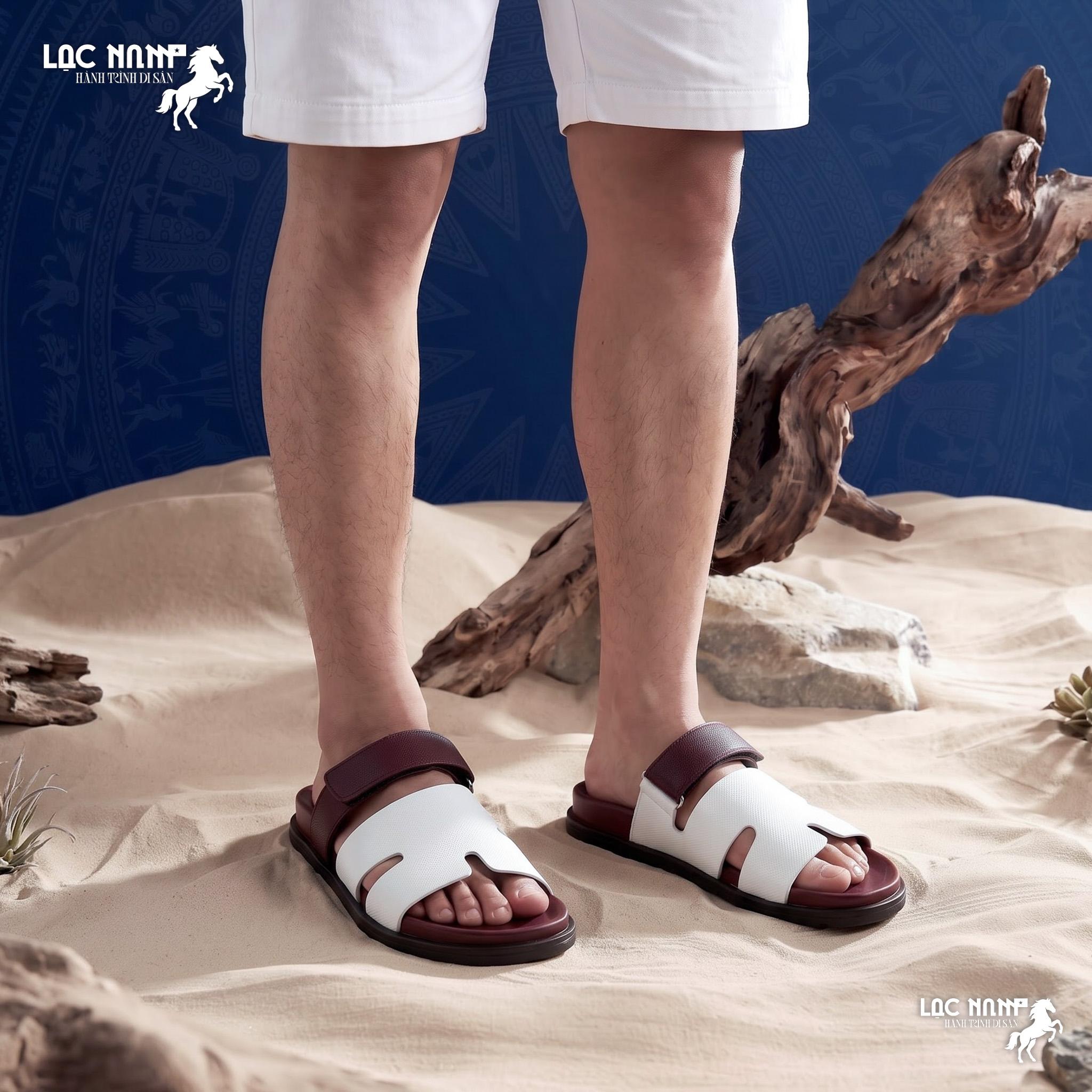 [Premium] Dép Lạc Nam Legacy Sandal Élite Màu Trắng Đen Classic Cổ Điển Tôn Trọng, Dép Đi Biển Cho Nam Nữ