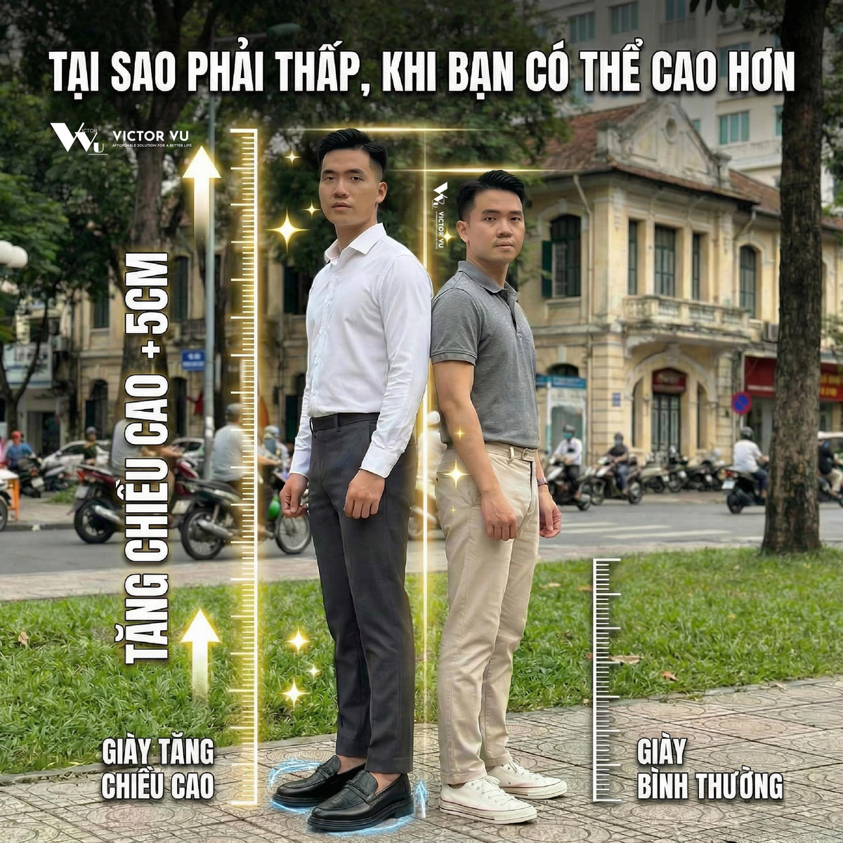 Giày Loafer Nam Lạc Nam Signature Chữ Thập Tăng Chiều Cao 4,5cm
