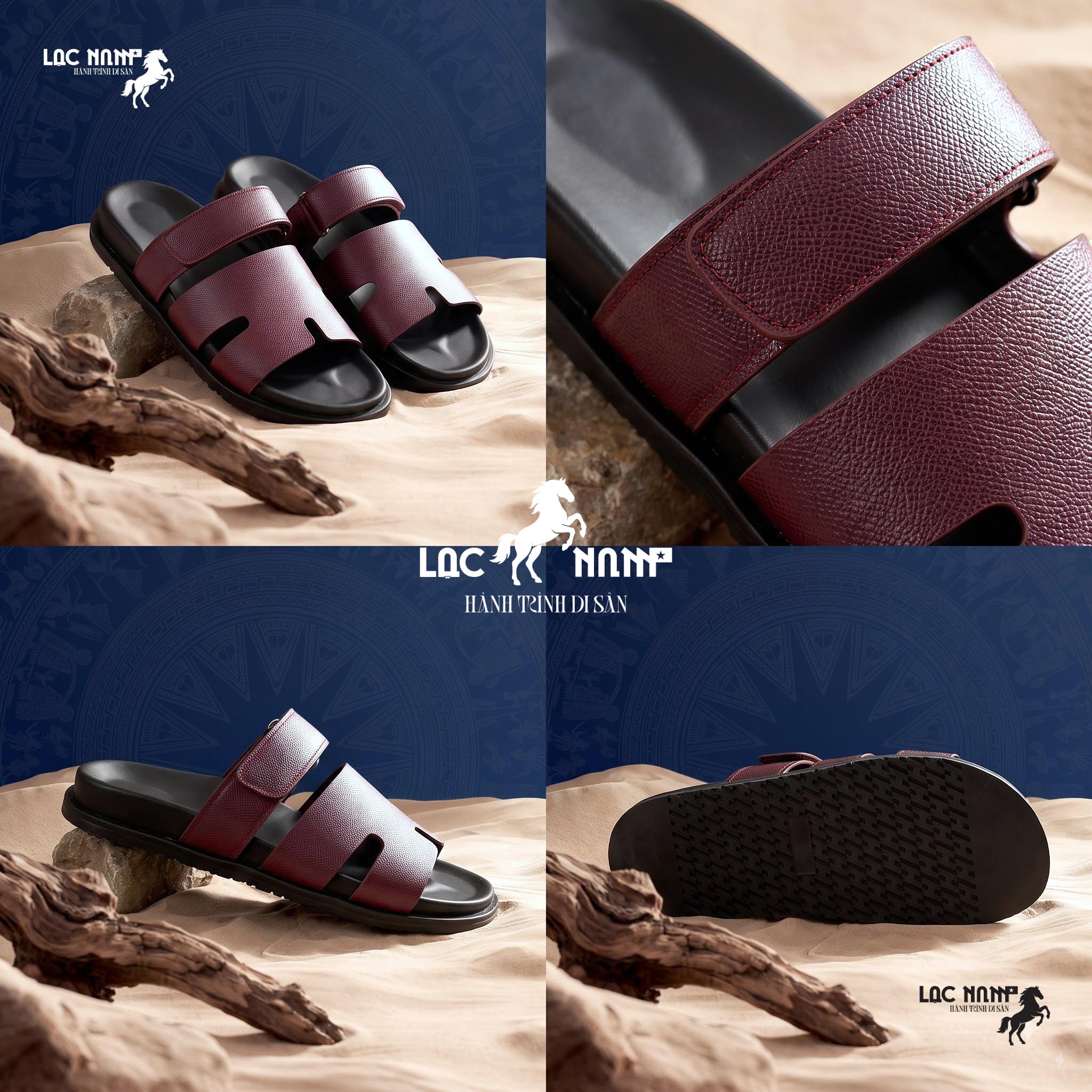[Premium] Dép Lạc Nam Legacy Sandal Élite Màu Đen Classic Cổ Điển Tôn Trọng, Dép Nam Đi Biển