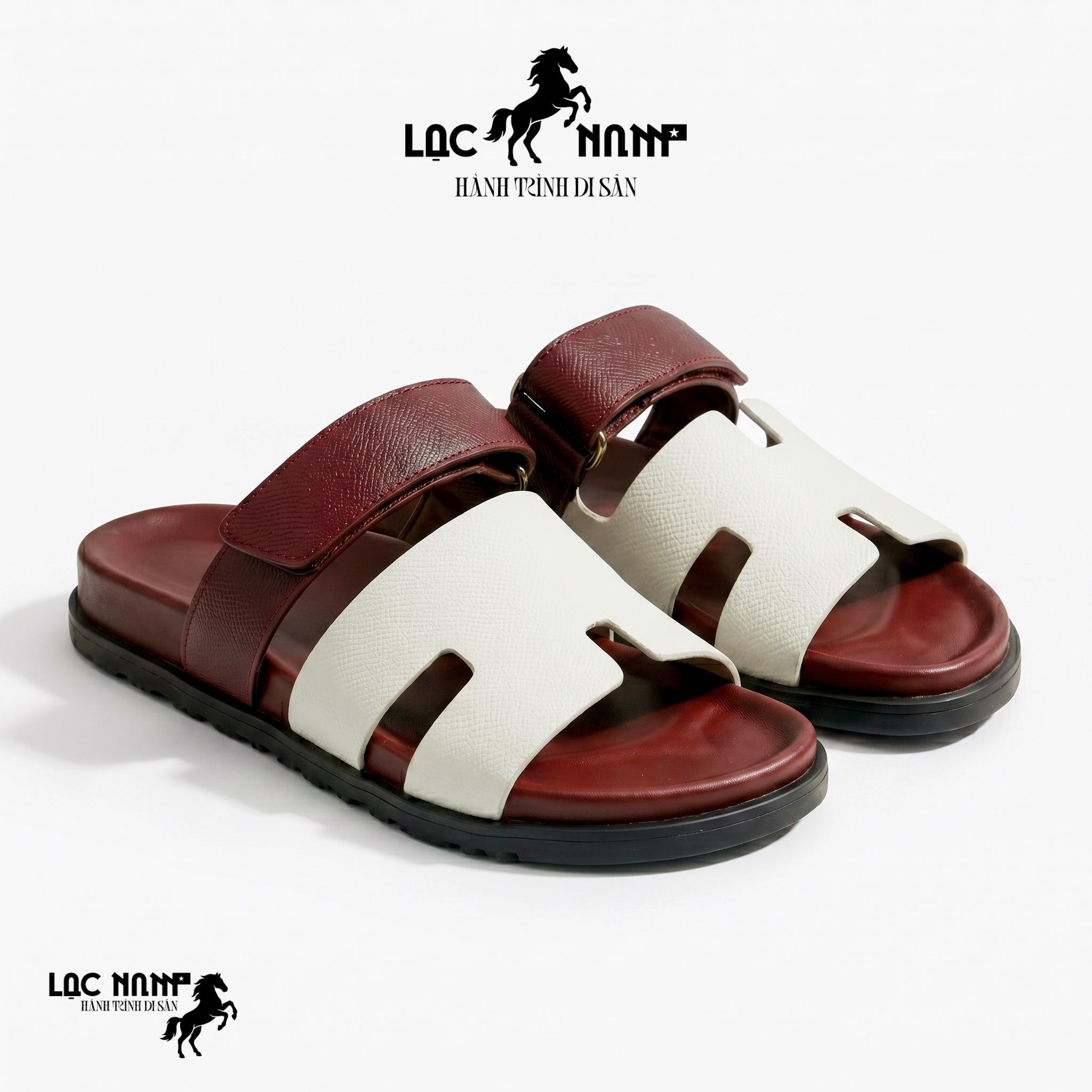 [Premium] Dép Lạc Nam Legacy Sandal Élite Màu Đỏ Bordeaux Rượu Vang Chỉ Có Tại Lạc Nam