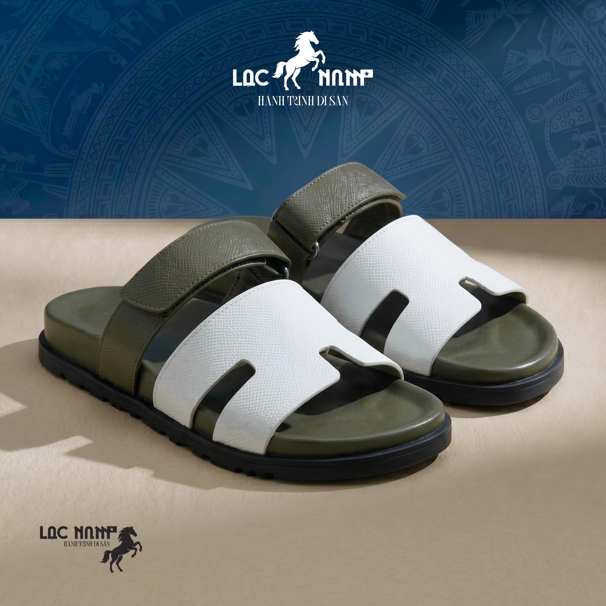 [Flash Deal] Dép Lạc Nam Legacy Sandal Élite Màu Xanh Denim Classic Cổ Điển Tôn Trọng, Dép Nam Mùa Hè