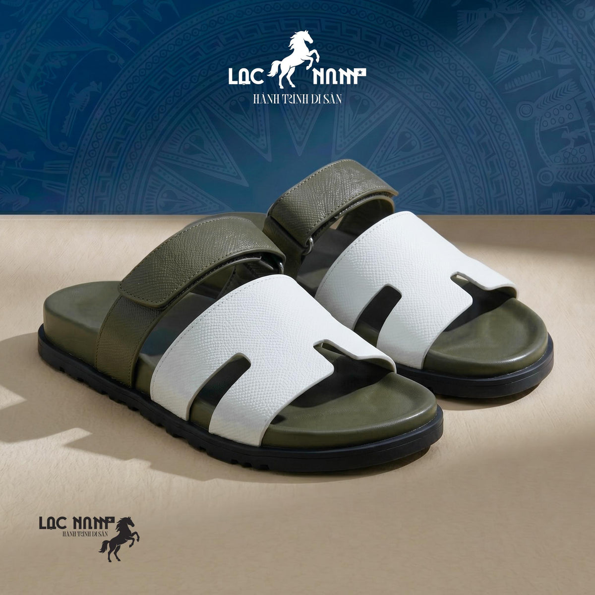 [Premium] Dép Lạc Nam Legacy Sandal Élite Màu Đen Classic Cổ Điển Tôn Trọng, Dép Nam Đi Biển