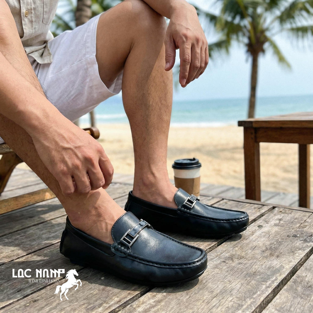 [Premium] Giày Mocassin Thăng Long - Da Trơn Màu Nâu/Đen Đế Âm, Chất Da Mềm Mại, Đế Cao Su Giày Nam Đẹp 2026
